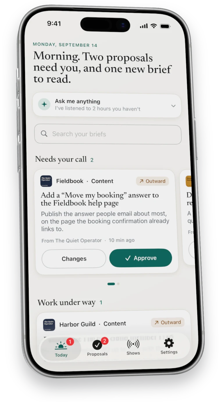 Nuntex Today on a phone.
